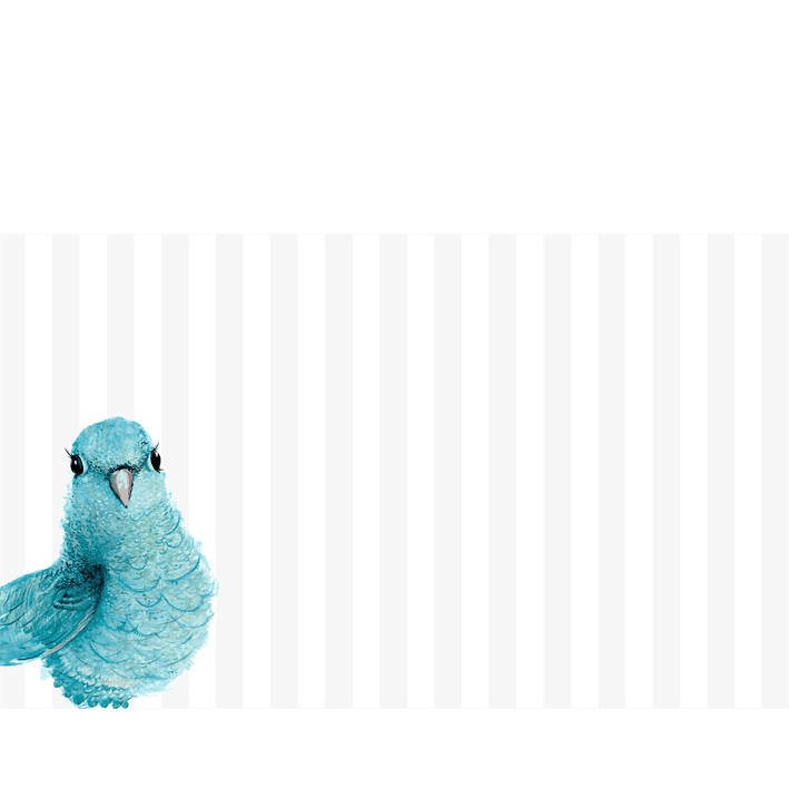 Parakeet Stripe Monochrome