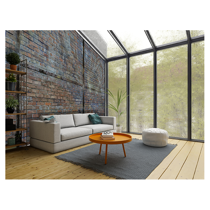 JOLI MUR DE BRIQUES PEINTES