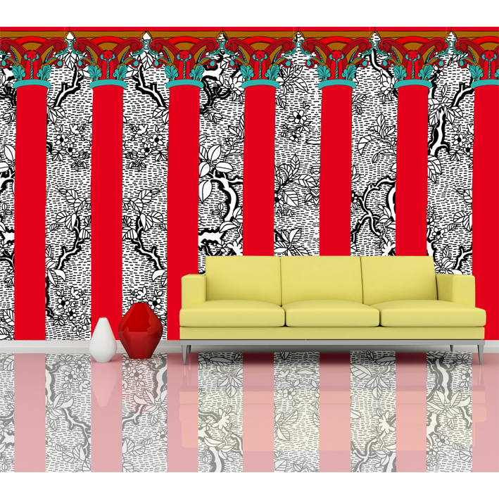 COLONNES ROUGES