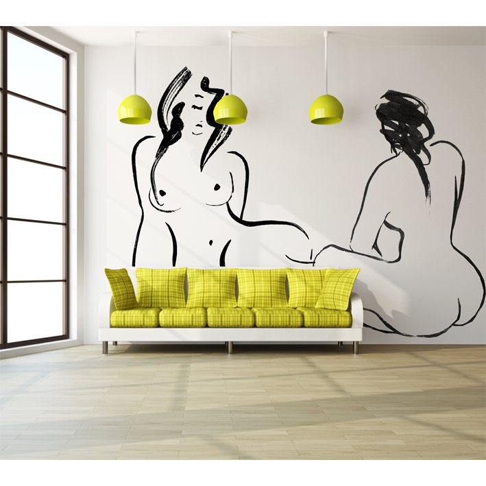 NUS ASSIS NOIR SUR BLANC