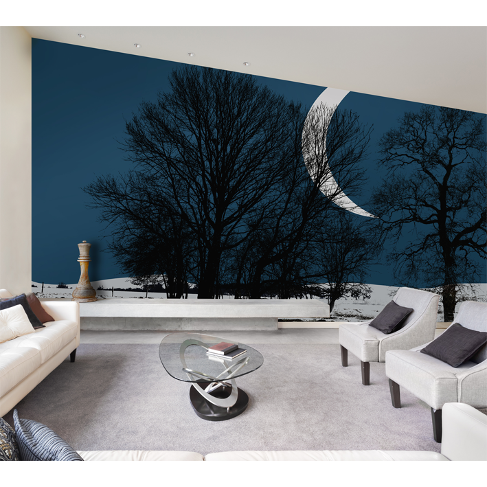 ARBRES ET CROISSANT DE LUNE