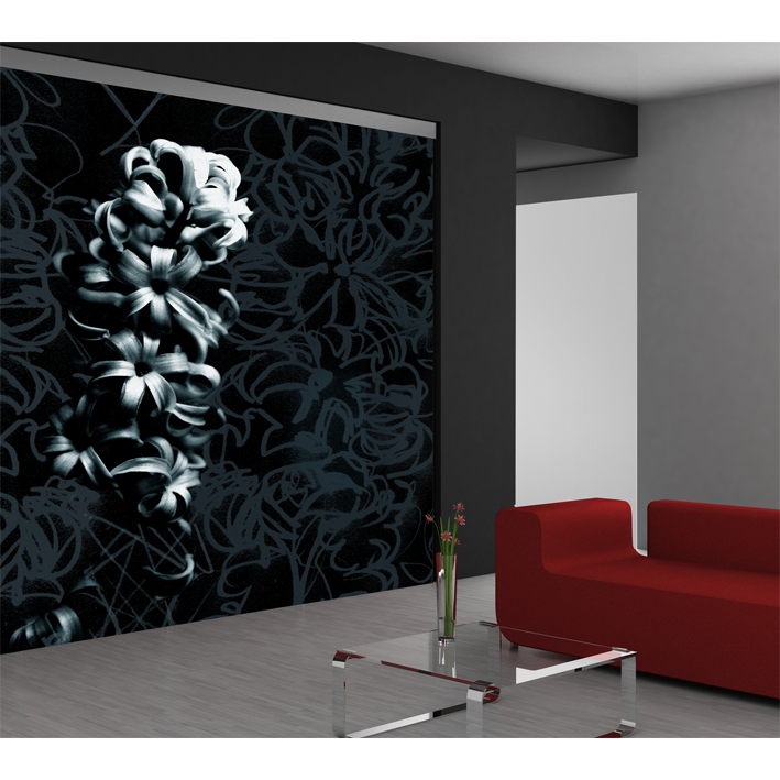 JACINTHE BLEU SUR NOIR
