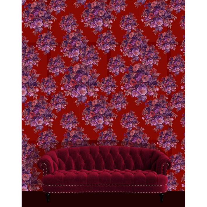 BOUQUETS FOND ROUGE