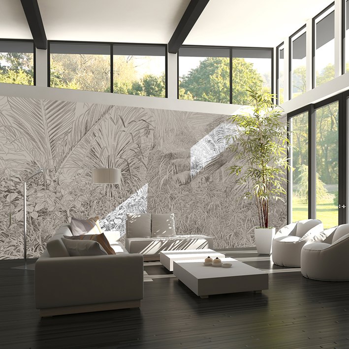 FORÊT TROPICALE AU CRAYON