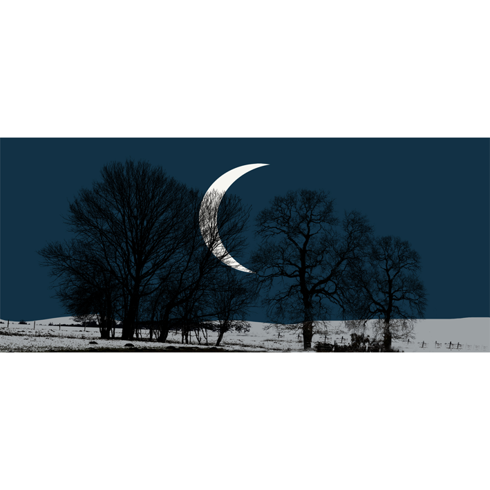 ARBRES ET CROISSANT DE LUNE