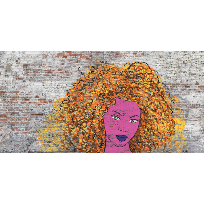 AFRO GRAFF SUR BRIQUES